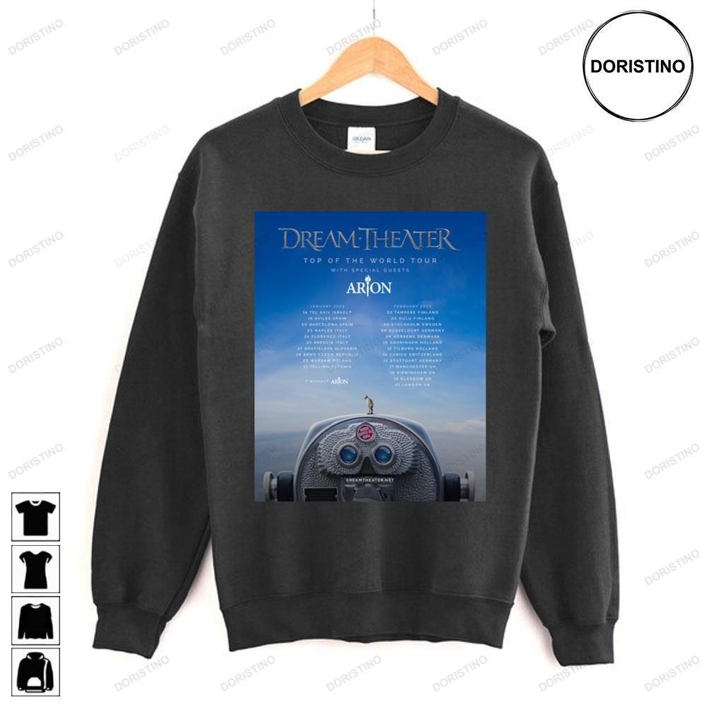 Top Of The World Dream Theater Limited Edition T-shirts